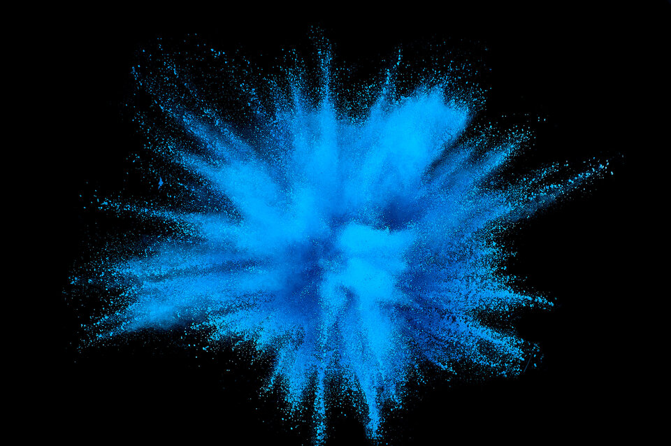 Pulver-Explosion